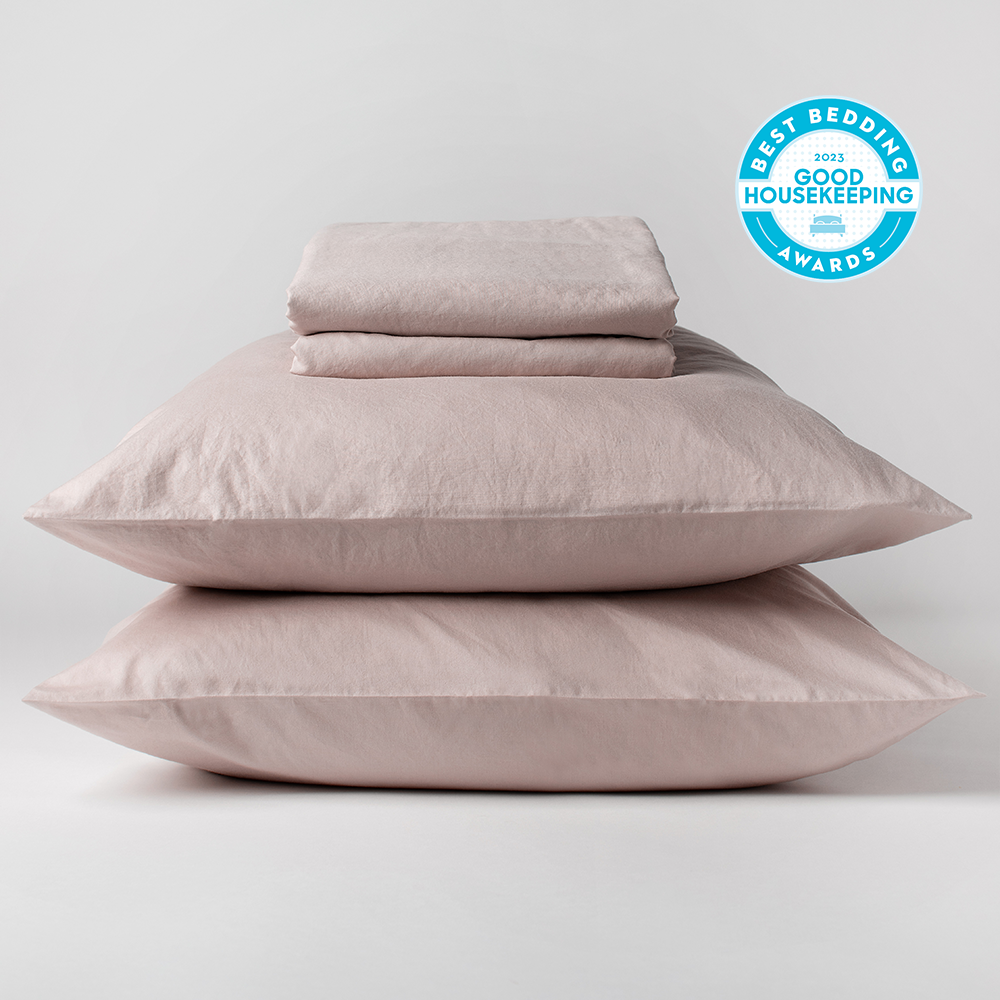 The Crisp percale bedsheet set - colour Lilac