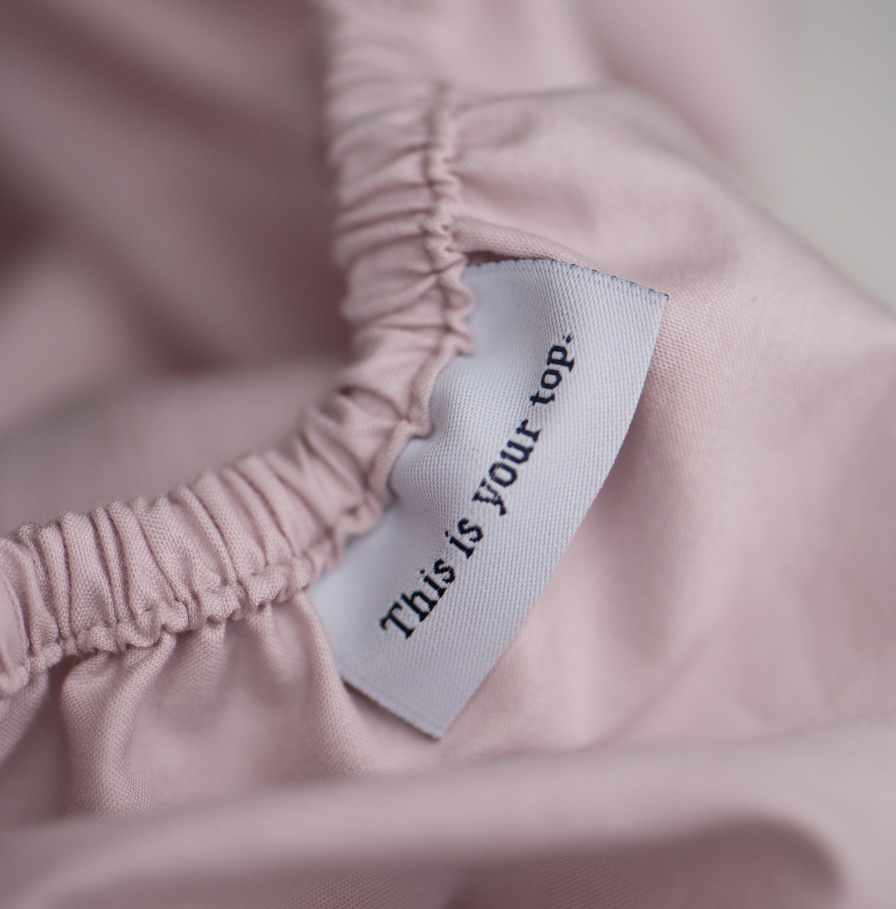 Close up of classic Sateen bedsheet.