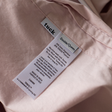 Percale cotton duvet detail - Lilac - Double/Queen