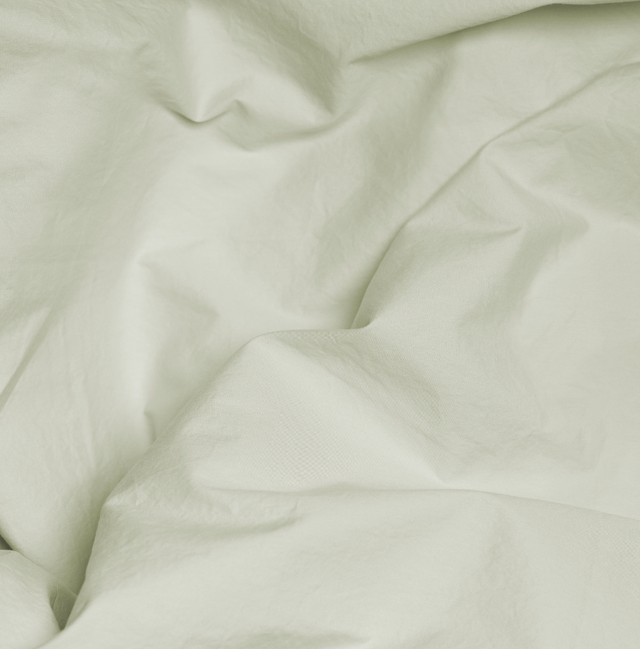 Percale cotton duvet - Sage - Sustainable bedding