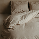 Percale cotton pillow cases - Sand - breathable and cool