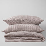 The Cloud Duvet Set - Rosewood Stripe