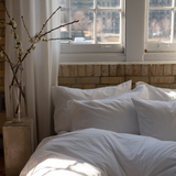 The Crisp Duvet Cover - Chalk
