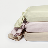 Percale cotton bedding - Sage, Lilac and Sand bundles - Designer bedding Canada