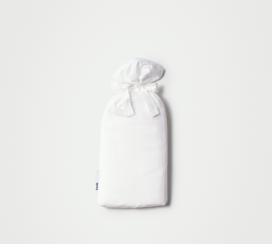 Crisp crib bedsheet - Chalk -Breathable percale cotton