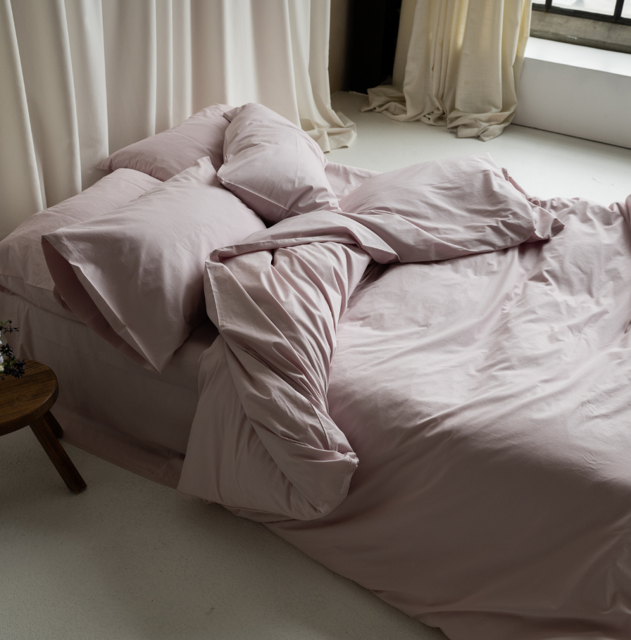 Breathable Crisp Duvet cover - Lilac - Breathable percale cotton