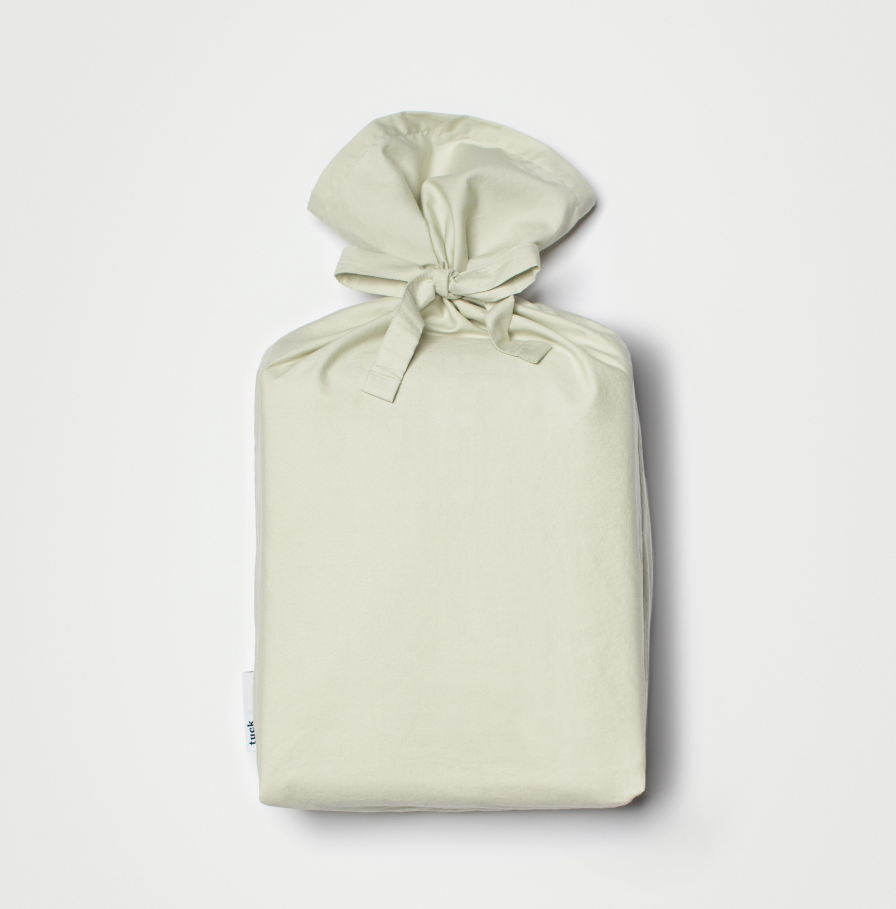 Percale cotton duvet - Sage - Breathable and cool bedding