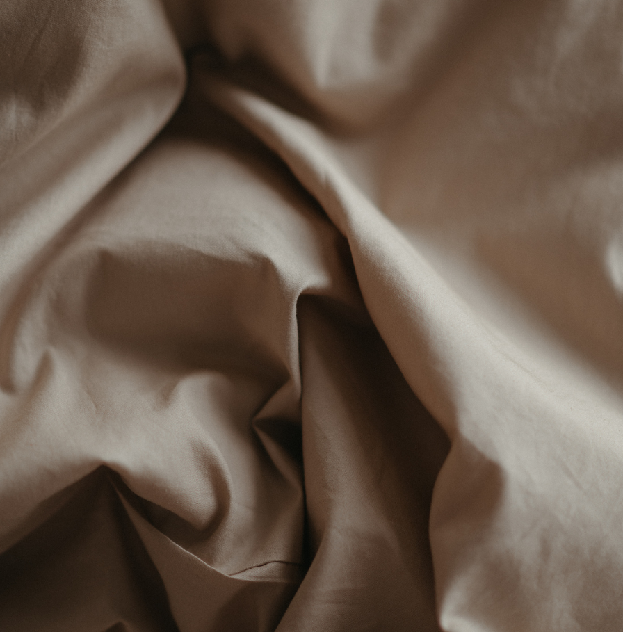 Percale cotton pillow cases - Sand - sustainable bedding