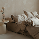 Percale cotton duvet  - Sand - Cool and breathable 